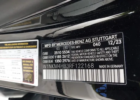 2024 Mercedes-Benz Glc 300 4Matic Suv z USA, uszkodzony, nr VIN W1NKM4HB3RF122168